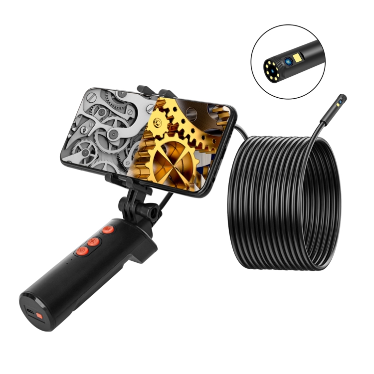 

F280 1080P IP68 Waterproof Dual Camera WiFi Digital Endoscope, Length:2m Hard Cable(Black)