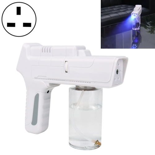 

Blue Light Nano Wireless Spray Gun Rechargeable Sterilization Spray Instrument Handheld Atomizer, Plug Type:UK Plug