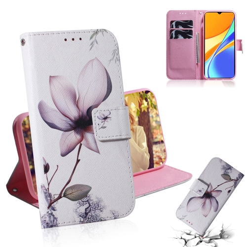 

For Xiaomi Redmi 9C Coloured Drawing Horizontal Flip Leather Case, with Holder & Card Slots & Wallet(Magnolia Flower)