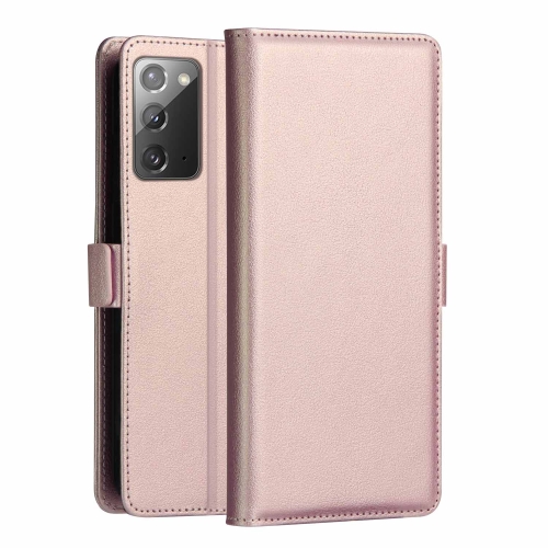 

For Samsung Galaxy Note 20 Ultra DZGOGO MILO Series PC + PU Horizontal Flip Leather Case with Holder & Card Slot & Wallet(Rose Gold)