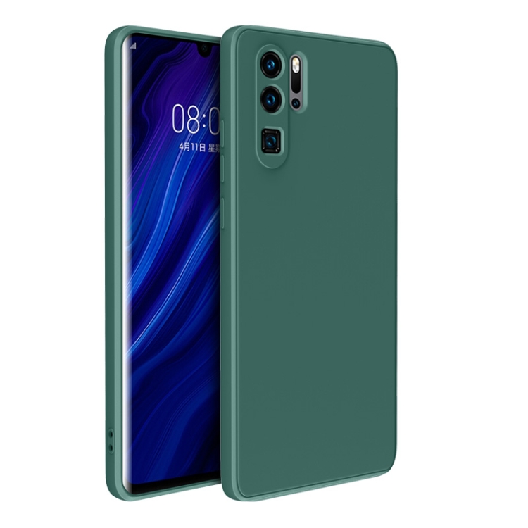 

For Huawei P30 Pro Magic Cube Liquid Silicone Shockproof Full Coverage Protective Case(Dark Green)