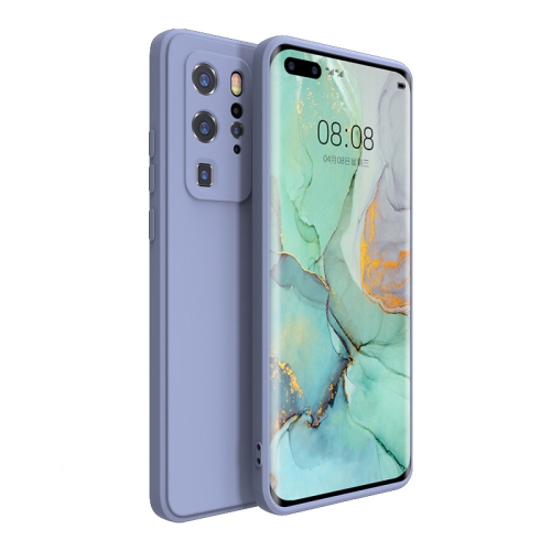 

For Huawei P40 Pro Magic Cube Liquid Silicone Shockproof Full Coverage Protective Case(Lavender Grey)