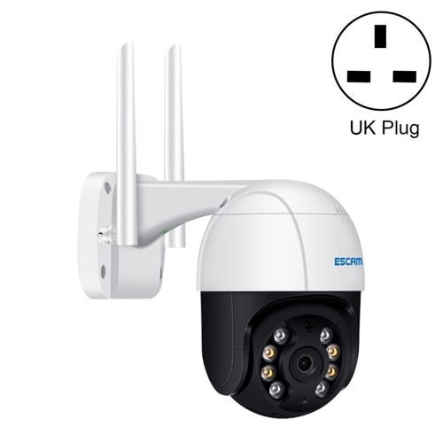

ESCAM QF518 5MP Smart WiFi IP Camera, Support AI Humanoid Detection / Auto Tracking / Dual Light Night Vision / Cloud Storage / Two Way Audio / TF Card, Plug:UK Plug(White)