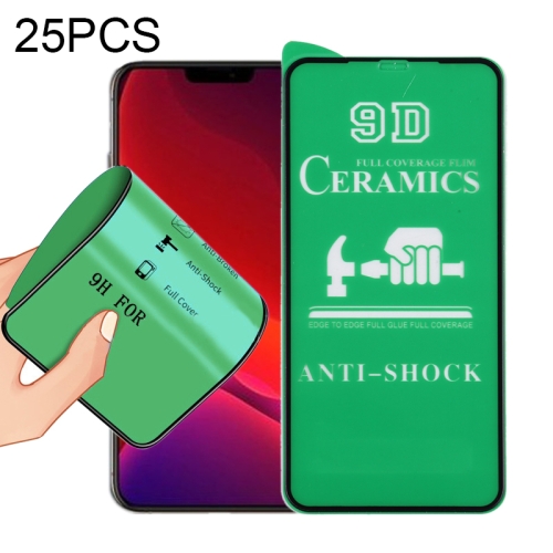 

For iPhone 12 mini 25 PCS 9D Full Screen Full Glue Ceramic Film