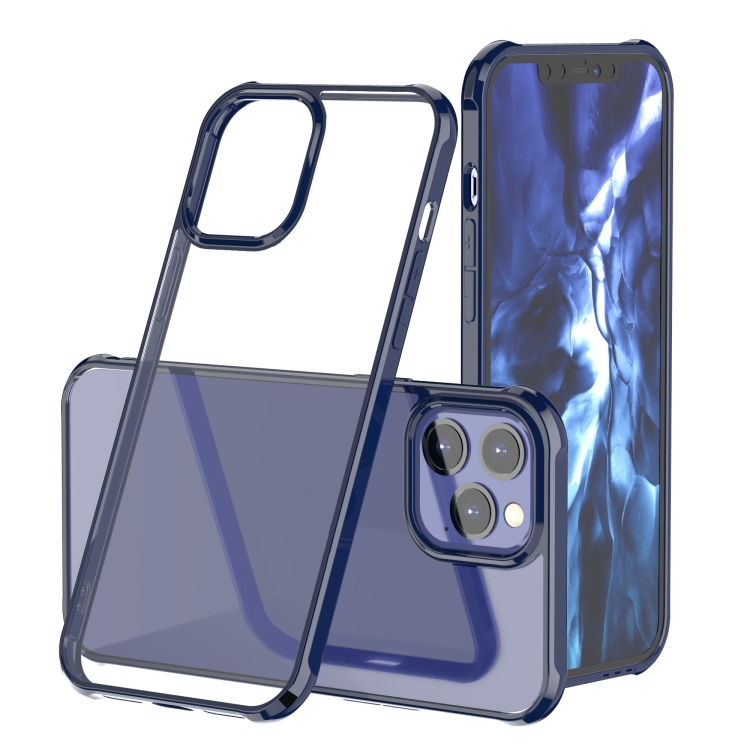 

For iPhone 12 Pro Max Sound Coversion Shockproof Acrylic Protective Case(Blue)