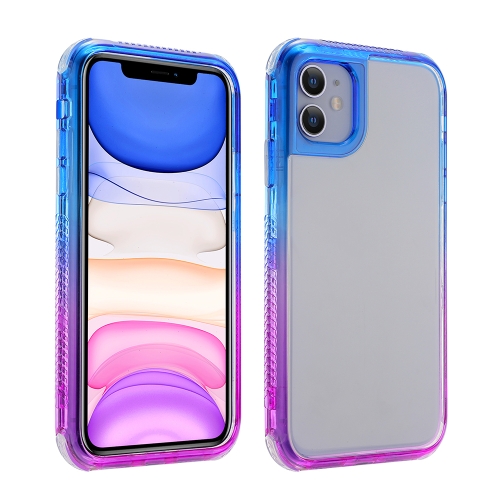 

For iPhone 12 mini 3 In 1 Dreamland PC + TPU Two-color Border Protective Case(Blue Purple)