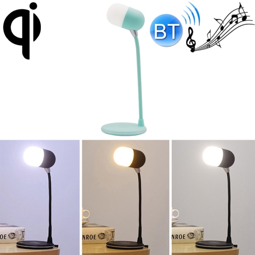 

L4 Multifunctional Wireless Charging LED Desk Lamp with Bluetooth 5.0 Speaker(Green)