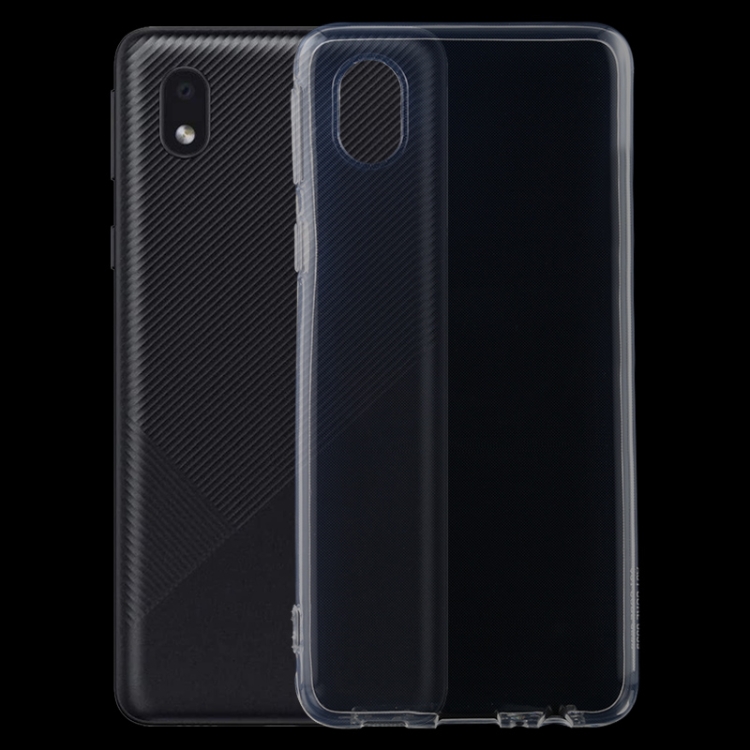 

For Samsung Galaxy A01 Core 0.75mm Ultra-thin Transparent TPU Soft Protective Case