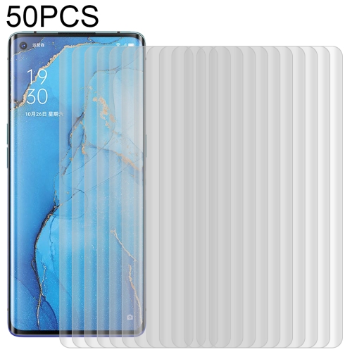 

For OPPO Reno3 Pro 50 PCS 3D Curved Silk-screen PET Full Coverage Protective Film(Transparent)