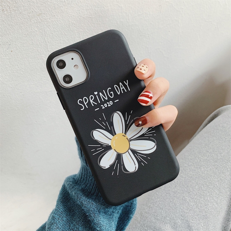 

For iPhone 11 Pro Max Cartoon Pattern Frosted TPU Protective Case(Daisy)