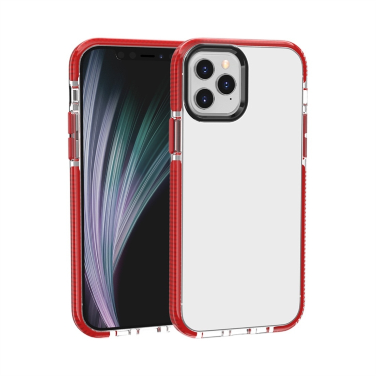 

For iPhone 12 Pro Max Shockproof High Transparency TPU Protective Case(Red)