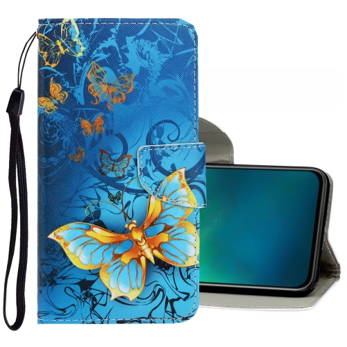 

For Vivo V17 Pro 3D Colored Drawing Horizontal Flip PU Leather Case with Holder & Card Slots & Wallet(Jade Butterfly)