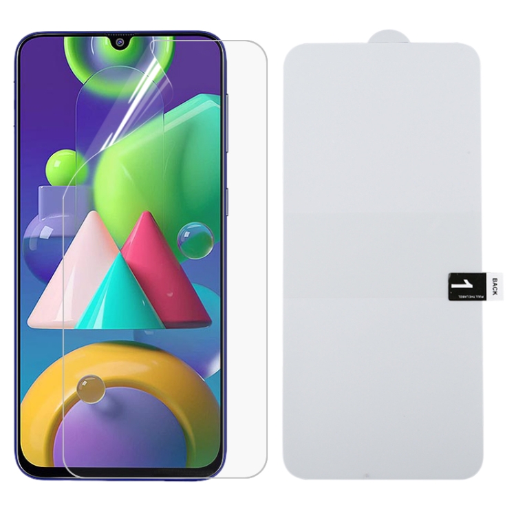 

For Samsung Galaxy M21 Full Screen Protector Explosion-proof Hydrogel Film