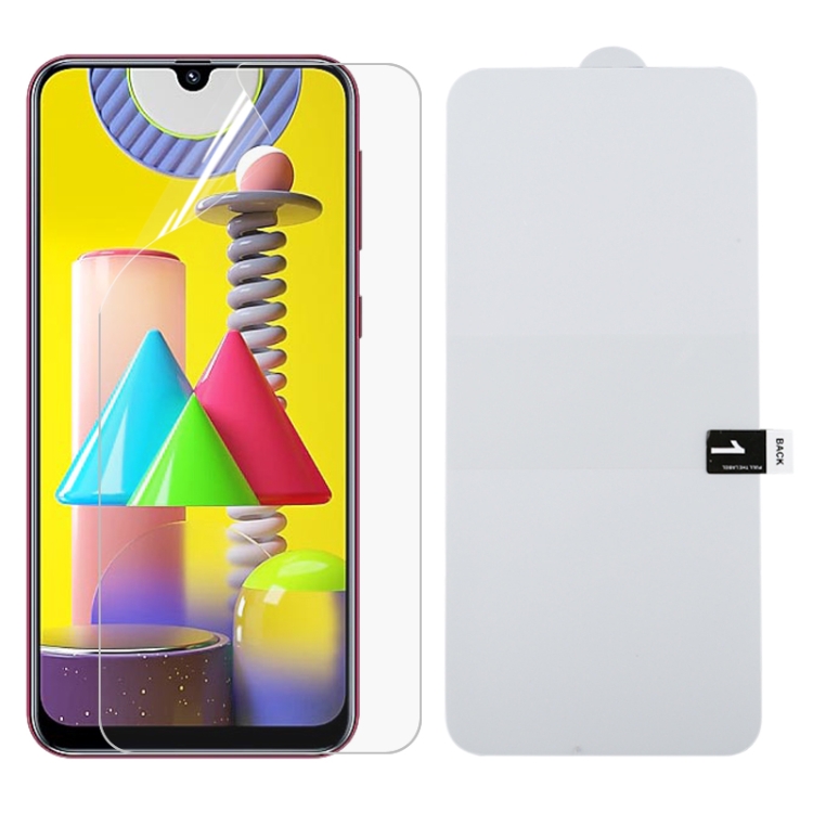 

For Samsung Galaxy M31 Full Screen Protector Explosion-proof Hydrogel Film