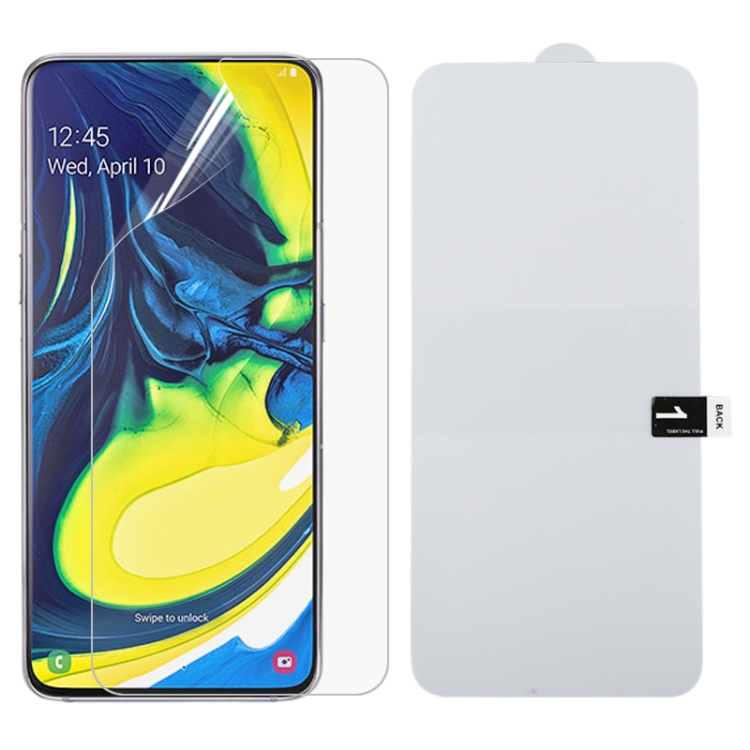 

For Samsung Galaxy A80 Full Screen Protector Explosion-proof Hydrogel Film