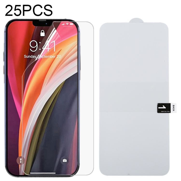

For iPhone 12 Pro Max 25 PCS Full Screen Protector Explosion-proof Hydrogel Film