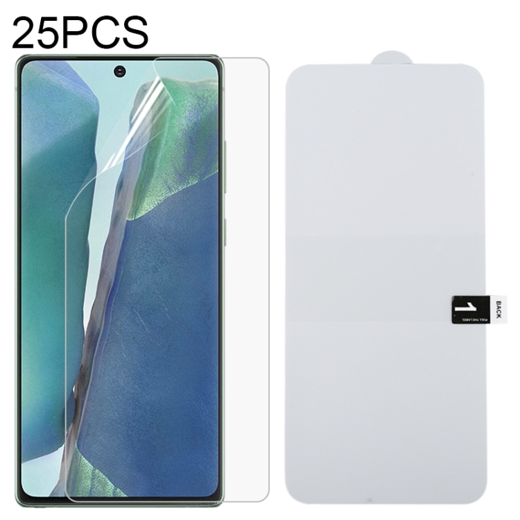 

For Samsung Galaxy Note20 25 PCS Full Screen Protector Explosion-proof Hydrogel Film
