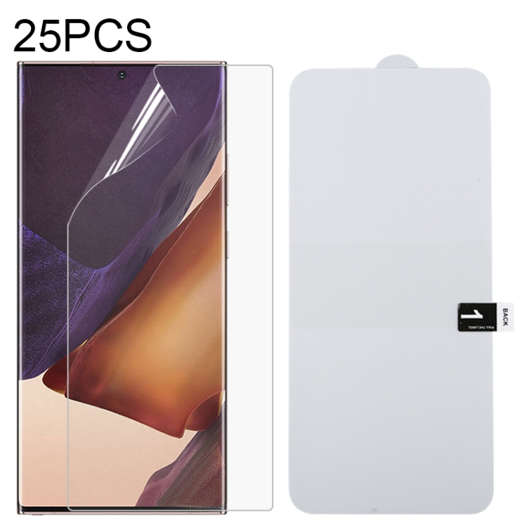 

For Samsung Galaxy Note20 Ultra 25 PCS Full Screen Protector Explosion-proof Hydrogel Film