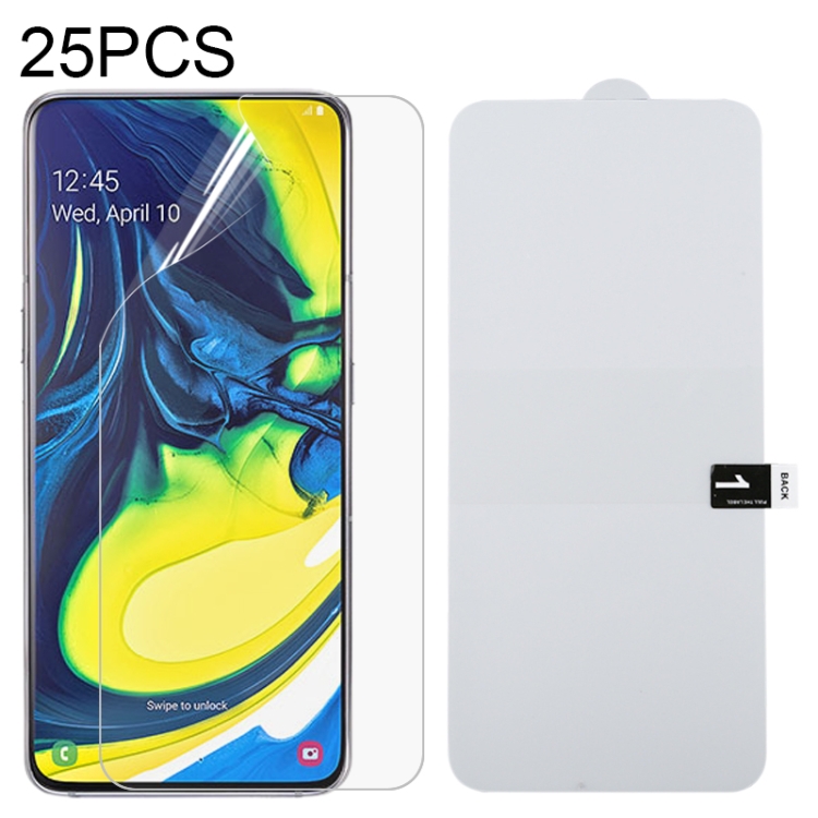 

For Samsung Galaxy A80 25 PCS Full Screen Protector Explosion-proof Hydrogel Film