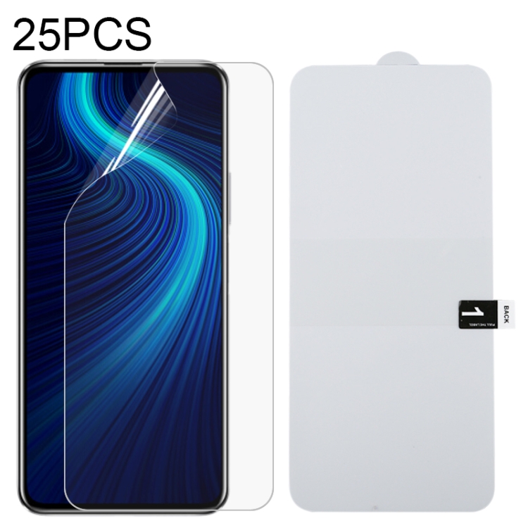

For Huawei Honor X10 25 PCS Full Screen Protector Explosion-proof Hydrogel Film