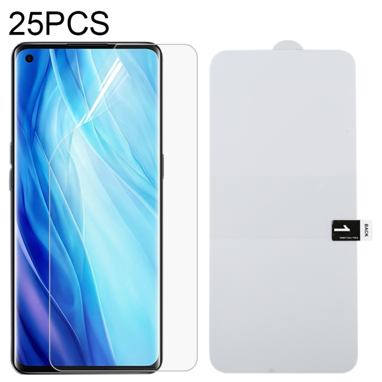 

For OPPO Reno4 Pro 25 PCS Full Screen Protector Explosion-proof Hydrogel Film