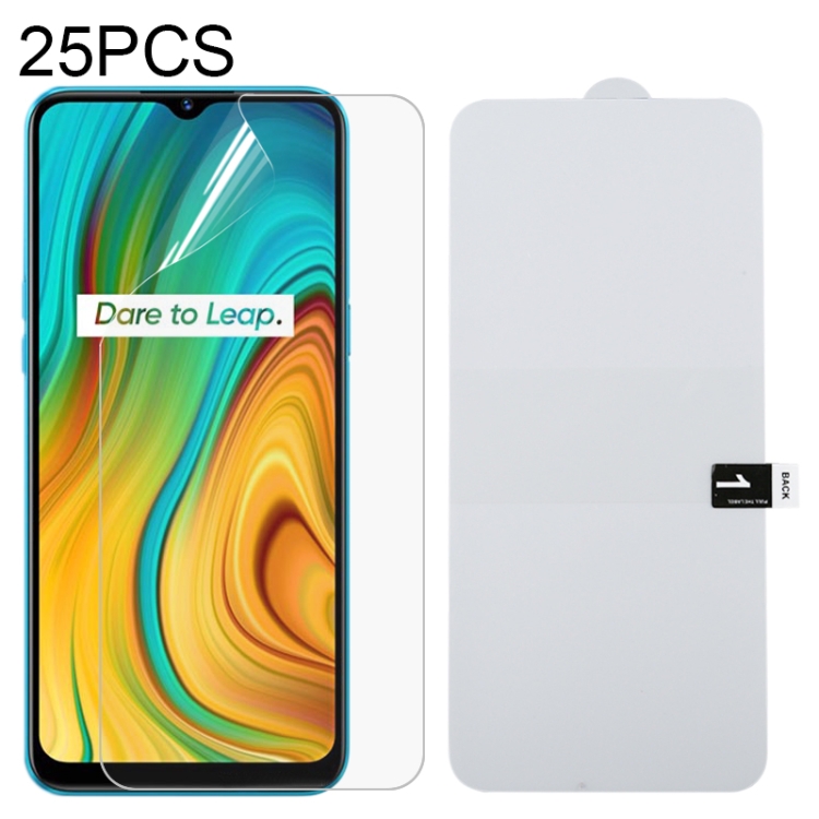 

For OPPO Realme C3 25 PCS Full Screen Protector Explosion-proof Hydrogel Film