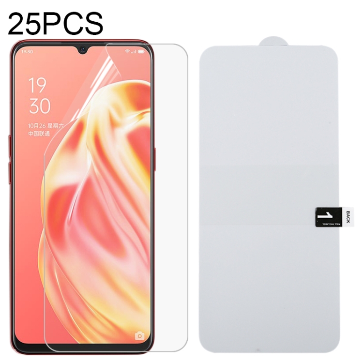 

For OPPO Reno3 & A91 25 PCS Full Screen Protector Explosion-proof Hydrogel Film
