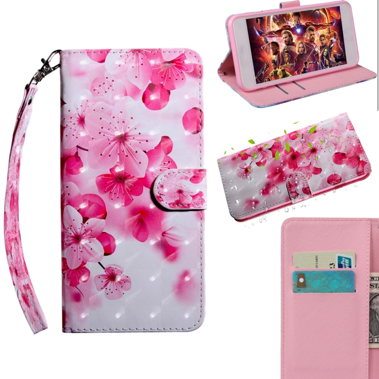 

For Samsung Galaxy Note20 Ultra 3D Painted Pattern Horizontal Flip TPU + PU Leather Case with Holder & Card Slots & Wallet & Lanyard(Red Flower)