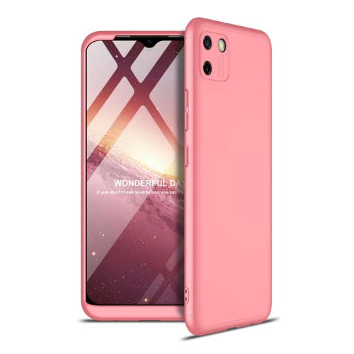 

For OPPO Realme C11 GKK Three Stage Splicing Full Coverage PC Protective Case(Rose Gold)