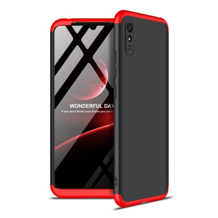 For Xiaomi Redmi 9A GKK Three Stage Splicing Full Coverage PC Protective Case(Black Red)
For Xiaomi Redmi 9A GKK Three Stage Splicing Full Coverage PC Protective Case(Black Red)