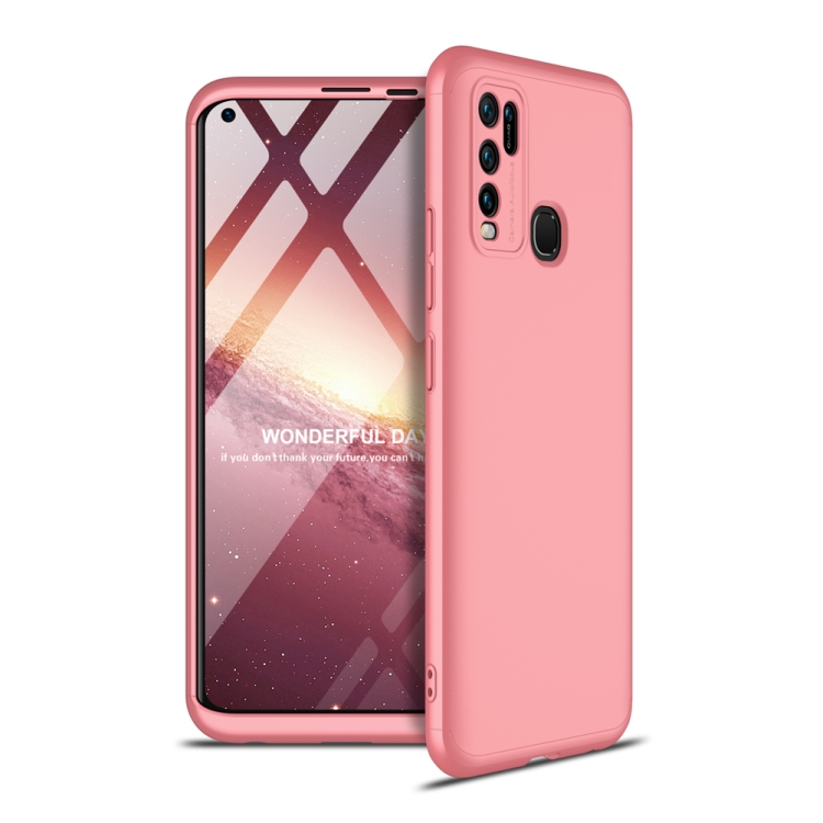 

For Vivo Y50 GKK Three Stage Splicing Full Coverage PC Protective Case(Rose Gold)