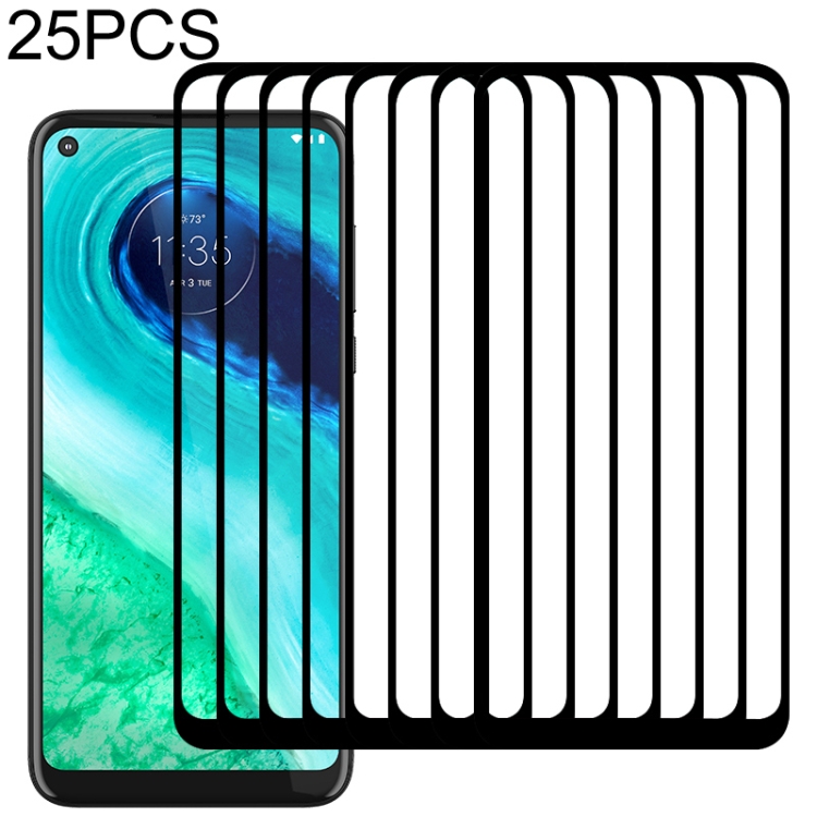 

For Motorola Moto G Fast 25 PCS Full Glue Full Screen Tempered Glass Film
