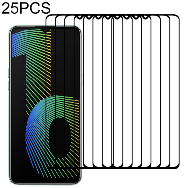 

For OPPO Realme Narzo 10 25 PCS Full Glue Full Screen Tempered Glass Film