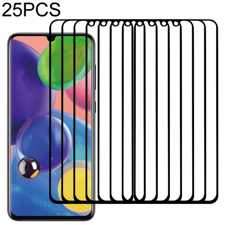 

For Samsung Galaxy A70s 25 PCS Full Glue Full Screen Tempered Glass Film