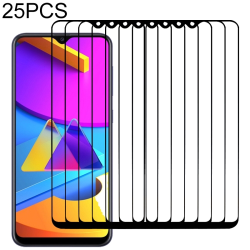 

For Samsung Galaxy M10s 25 PCS Full Glue Full Screen Tempered Glass Film