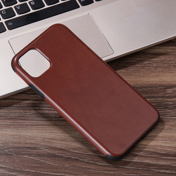 

For iPhone 12 / 12 Pro Crazy Horse Texture TPU Protective Case(Brown)