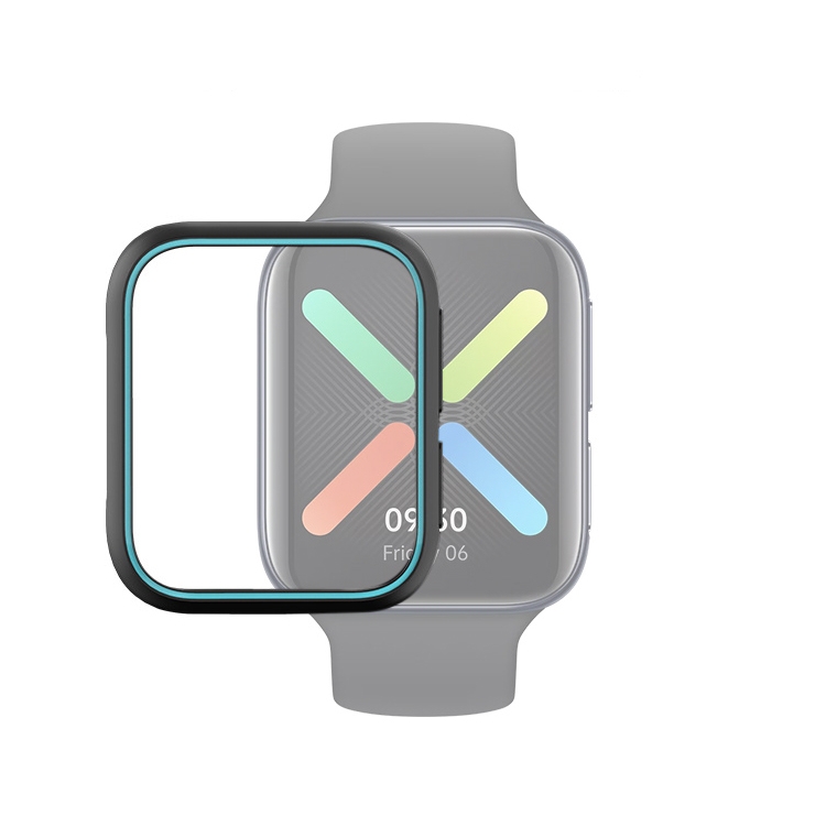 

For OPPO Watch 46mm Smart Watch TPU Protective Case, Color:Black+Blue