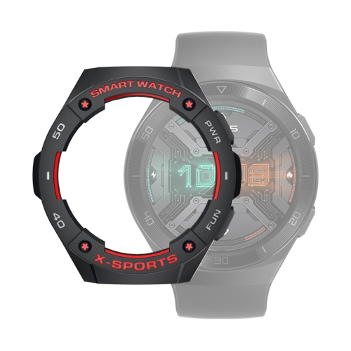 

For Huawei Watch GT2e Smart Watch TPU Protective Case, Color:Black+Red Grey