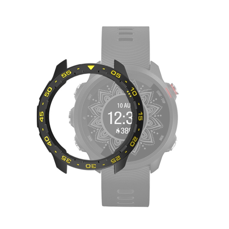 

For Garmin Forerunner 245 / 245M Smart Watch TPU Protective Case, Color:Black+Yellow