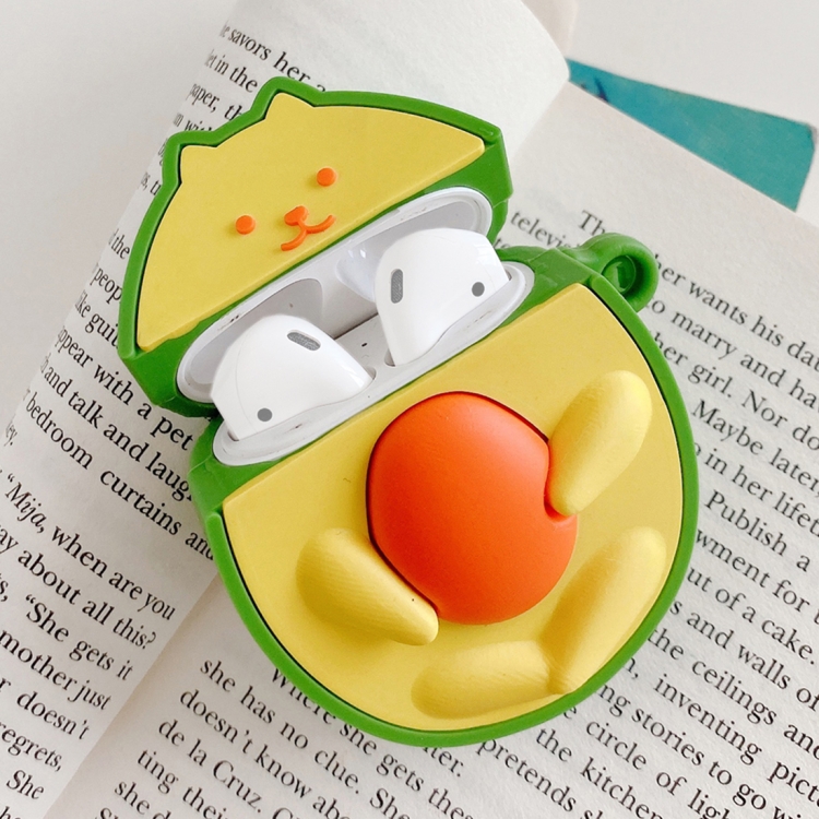 

For AirPods 1 / 2 Avocado Cat Shape Earphone Protective Case
