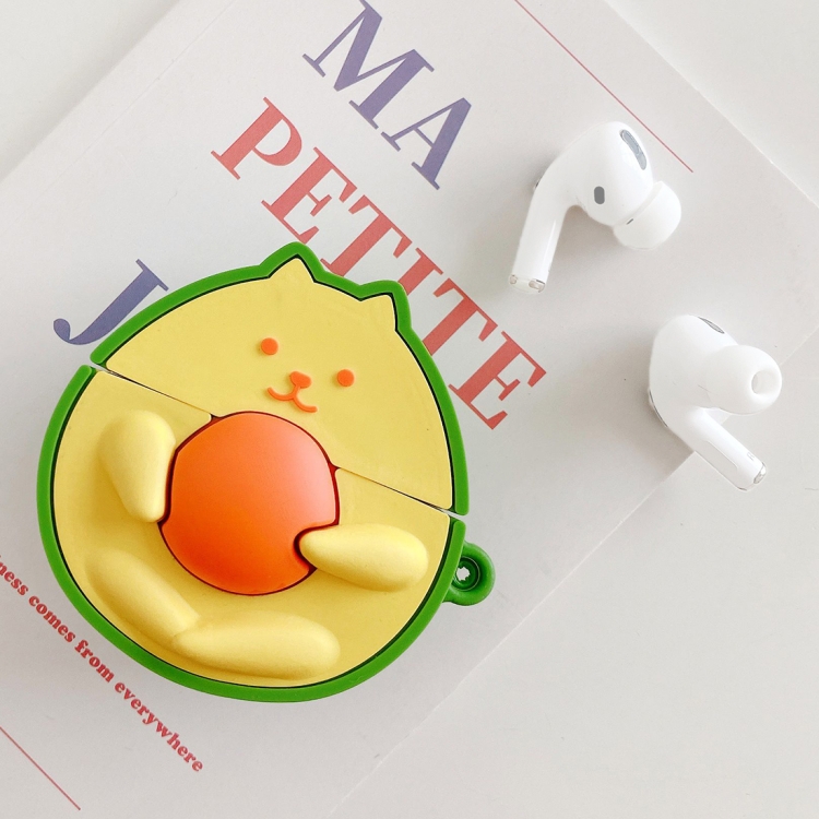 

For AirPods Pro Avocado Cat Shape Earphone Protective Case