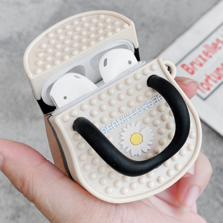 

For AirPods 1 / 2 Daisy Couple Slipper Shape Earphone Protective Case