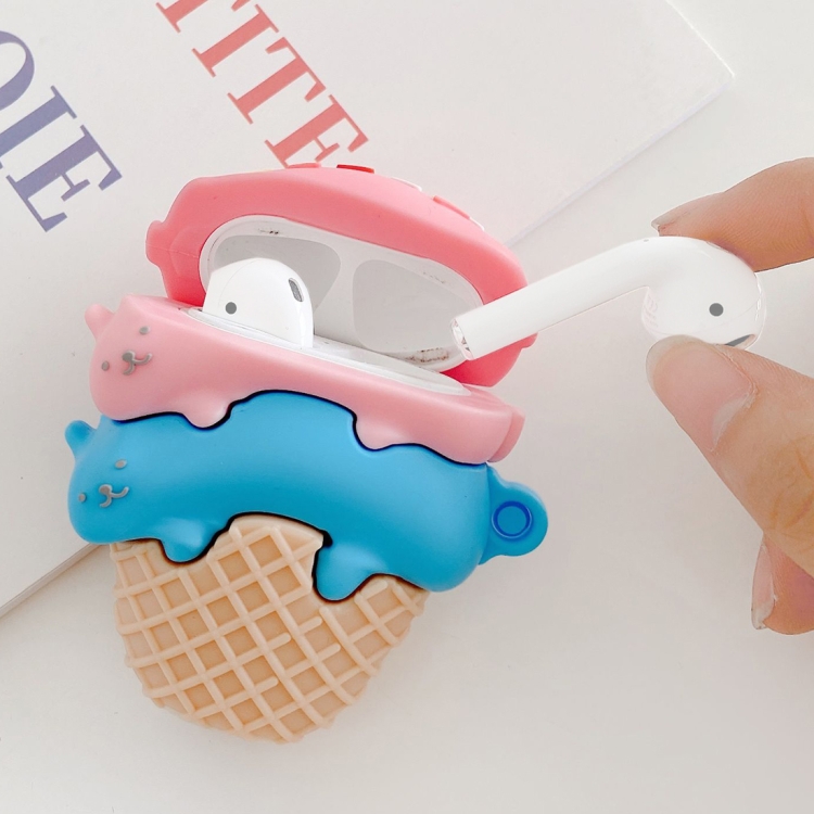 

For AirPods 1 / 2 Cat Ice Cream Shape Earphone Protective Case