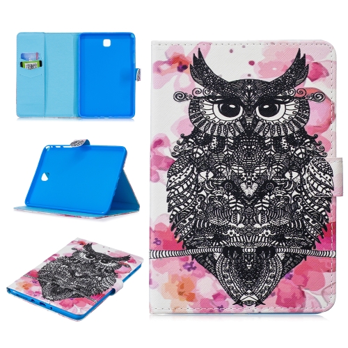 

For Samsung Galaxy Tab A 8.0 (2015) T350 Stitching Horizontal Flip Leather Case with Holder & Card Slots & Sleep / Wake-up Function(Owl)