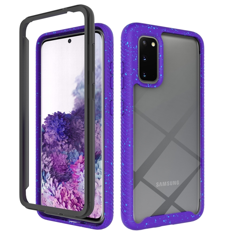 

For Samsung Galaxy S20 Shockproof Starry Sky PC + TPU Protective Case(Purple)