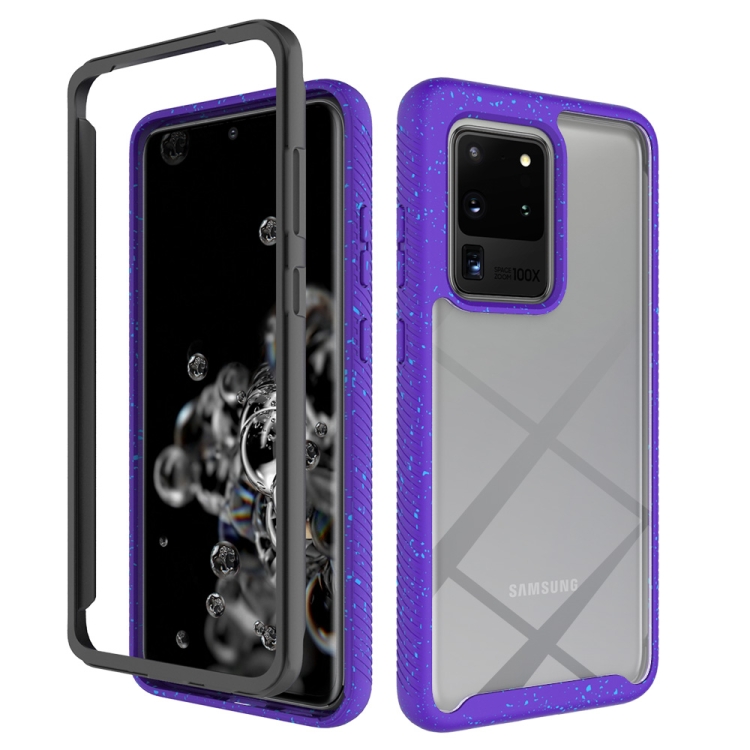 

For Samsung Galaxy S20 Ultra Shockproof Starry Sky PC + TPU Protective Case(Purple)