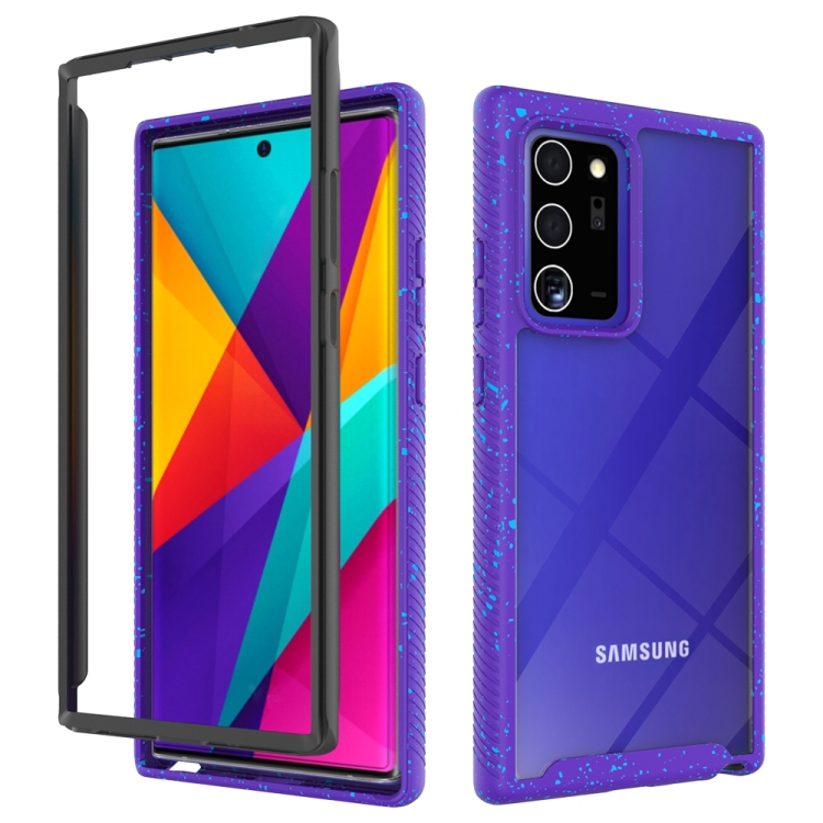 

For Samsung Galaxy Note20 Ultra Shockproof Starry Sky PC + TPU Protective Case(Purple)