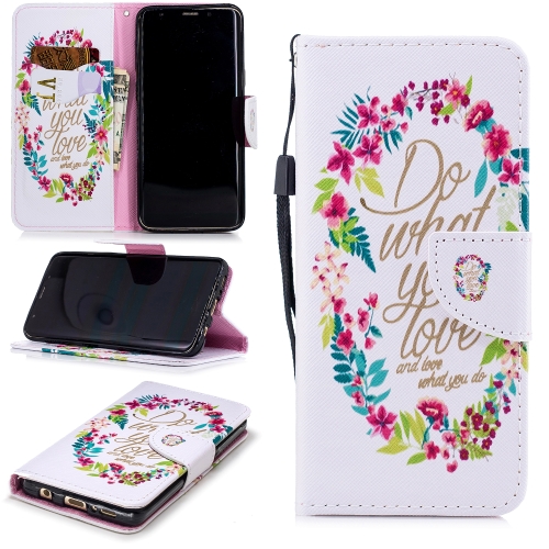 

For Samsung Galaxy S9 Plus Colored Drawing Pattern Horizontal Flip TPU + PU Leather Case with Holder & Card Slots & Wallet & Lanyard(Do What You Like)