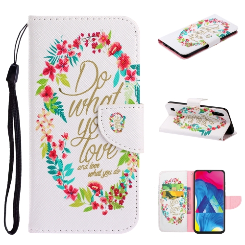 

For Samsung Galaxy A10 / M10 Colored Drawing Pattern Horizontal Flip TPU + PU Leather Case with Holder & Card Slots & Wallet & Lanyard(Do What You Like)