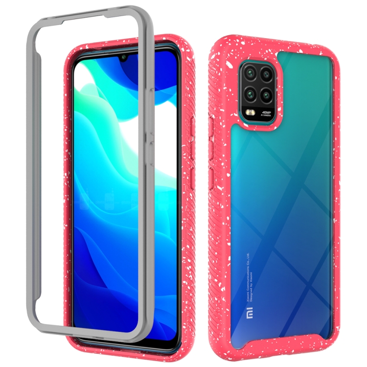 

For Xiaomi Mi 10 Lite Shockproof Starry Sky PC + TPU Protective Case(Red)